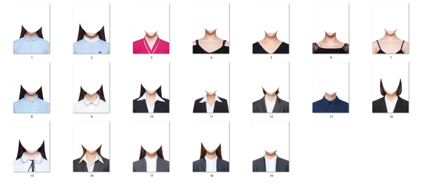 PS制作证件照的衣服模板女生：看完就明白！